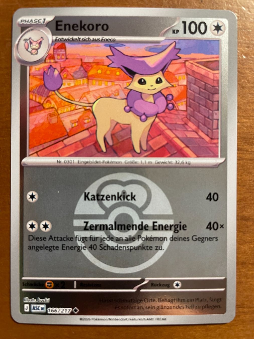 Pokémon Carte collezionabili: Pokemon Enekoro Reverse (Versand gratis) – Nuovo (secondo la descrizione) da Chur venduto da Angerson