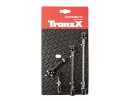 Achssicherungs-Set Tranz-X Schnellspanner Schwarz NEU xx