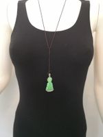 🤩JADE-BUDDHA HALSKETTE HANDGEMACHT NEU