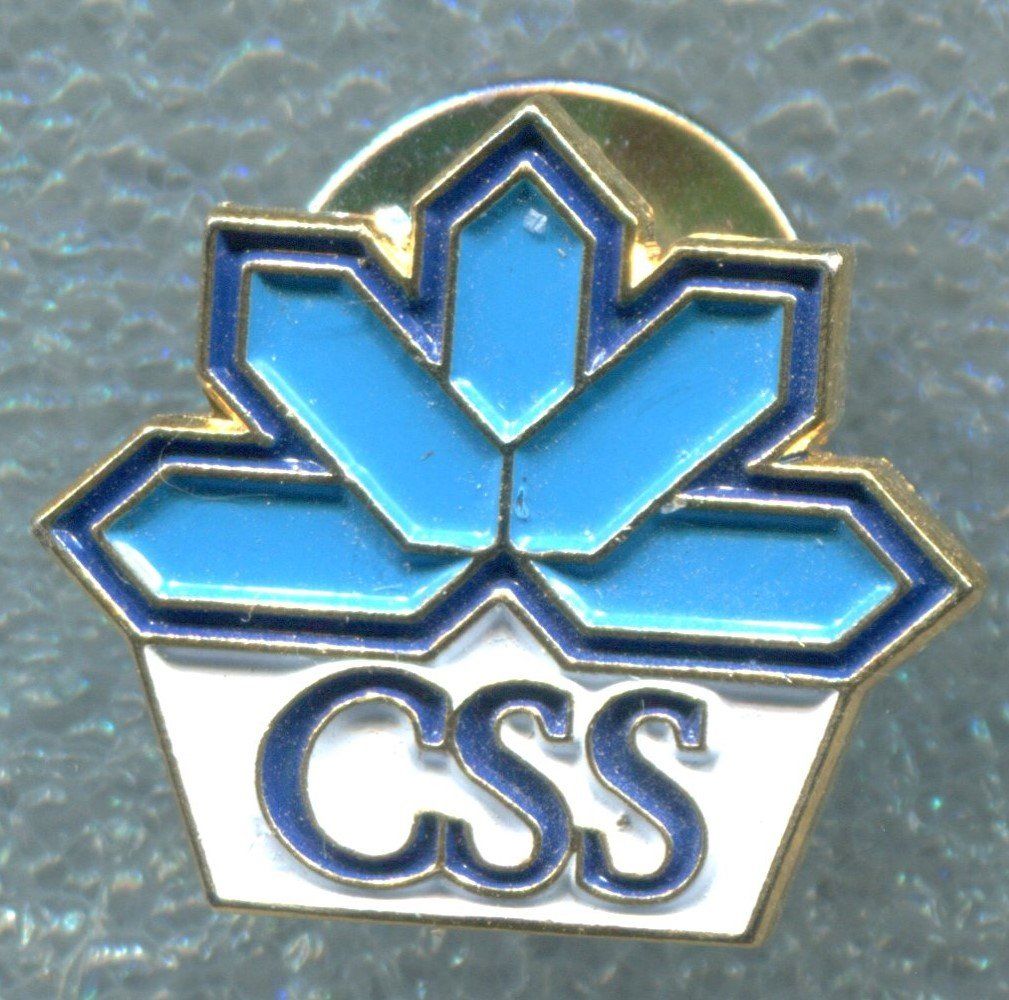 Placchette & Badge: CSS  Logo – Usato da Winterthur venduto da Sammleroase