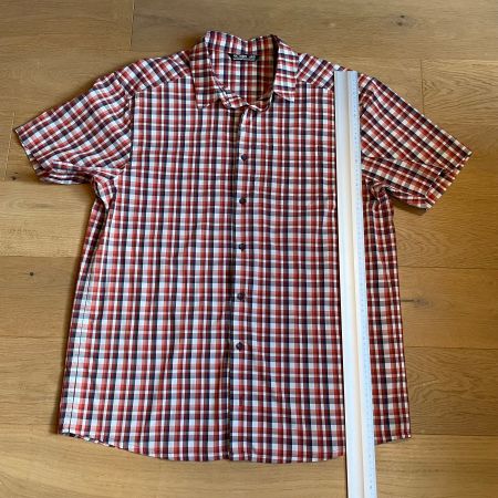 Arc'teryx Hemd XL Rot Kariert Outdoor Kurzarm Top