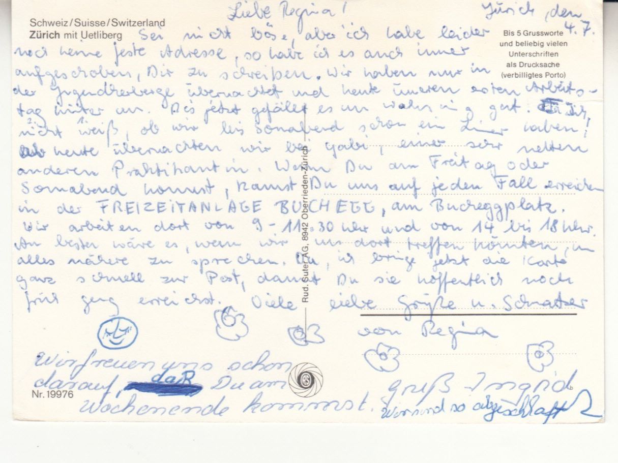 Cartoline postali: Zürich ca. 1970 – Usato da Bürglen TG venduto da StampGraf 1