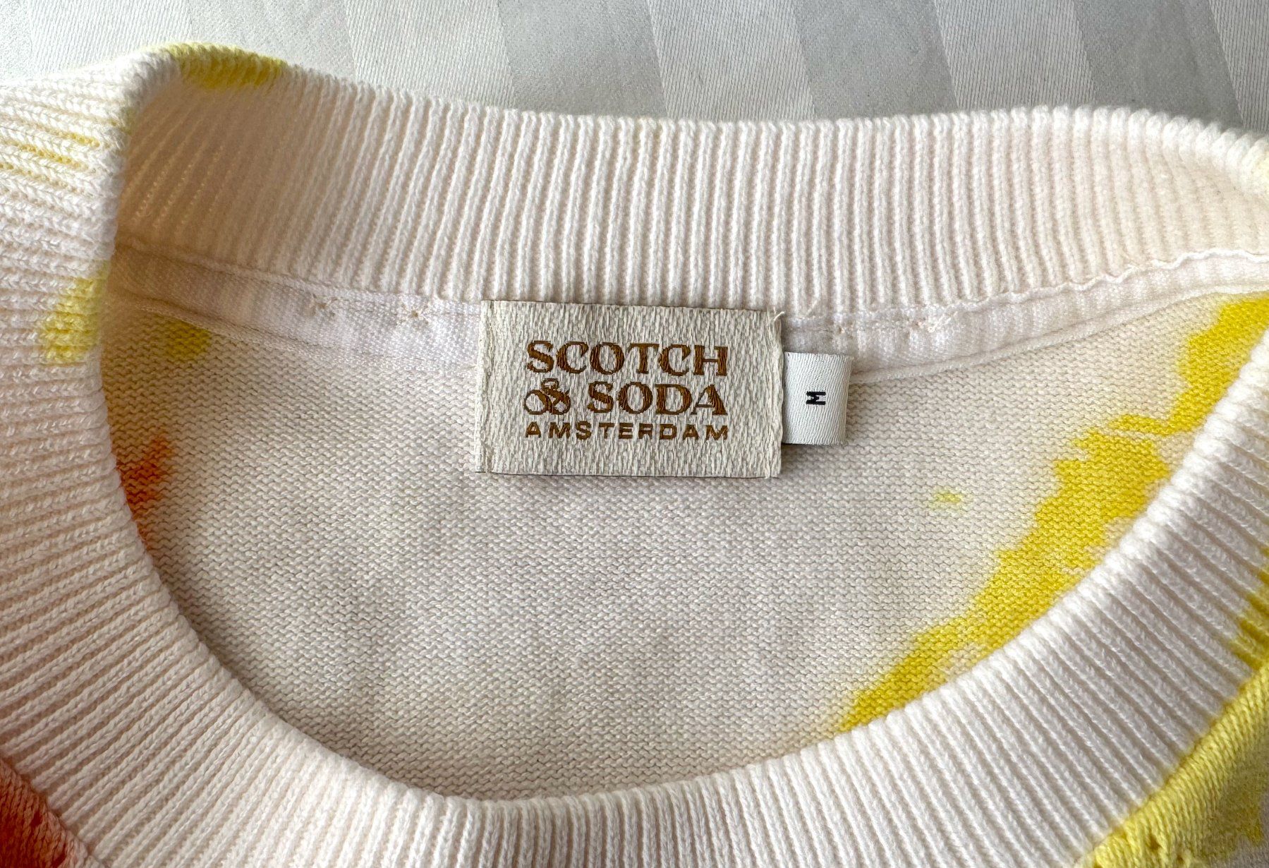 Maison Scotch Maglioni & Felpe: Scotch & Soda Batik Pullover, Gr. M, Bio-Baumwolle, neu – Nuovo (secondo la descrizione) da Luzern venduto da good.dog 4