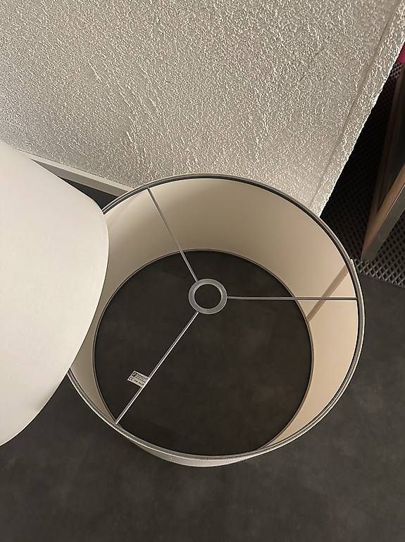 Paralumi: Lampenschirm Stoff Weiss – Usato da Rudolfstetten venduto da Psputnik 1