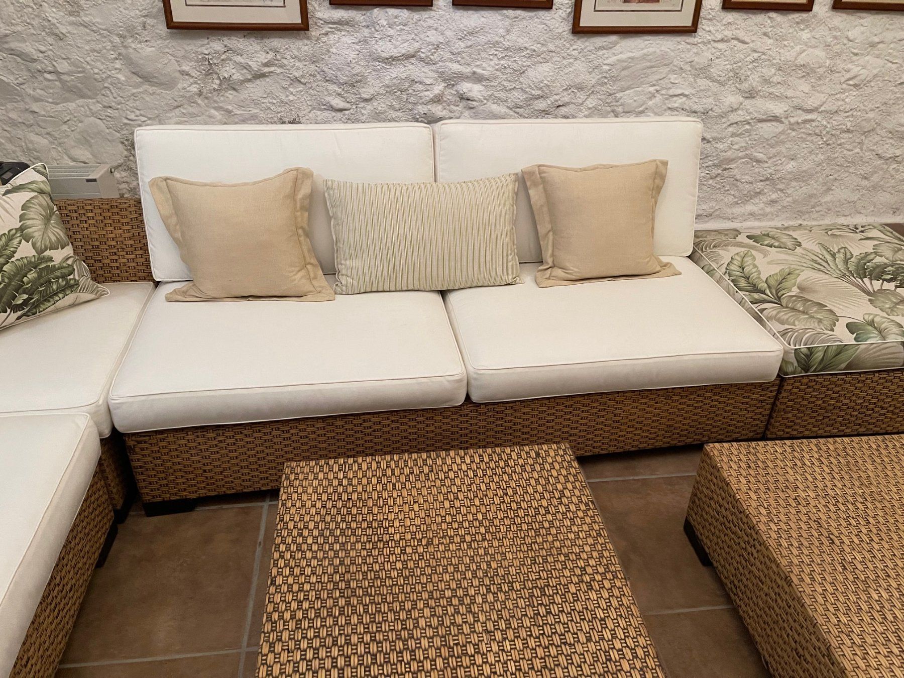 Divani: Set de sofa et modules en rotin naturel – Usato da Aubonne venduto da top_j5lh 5
