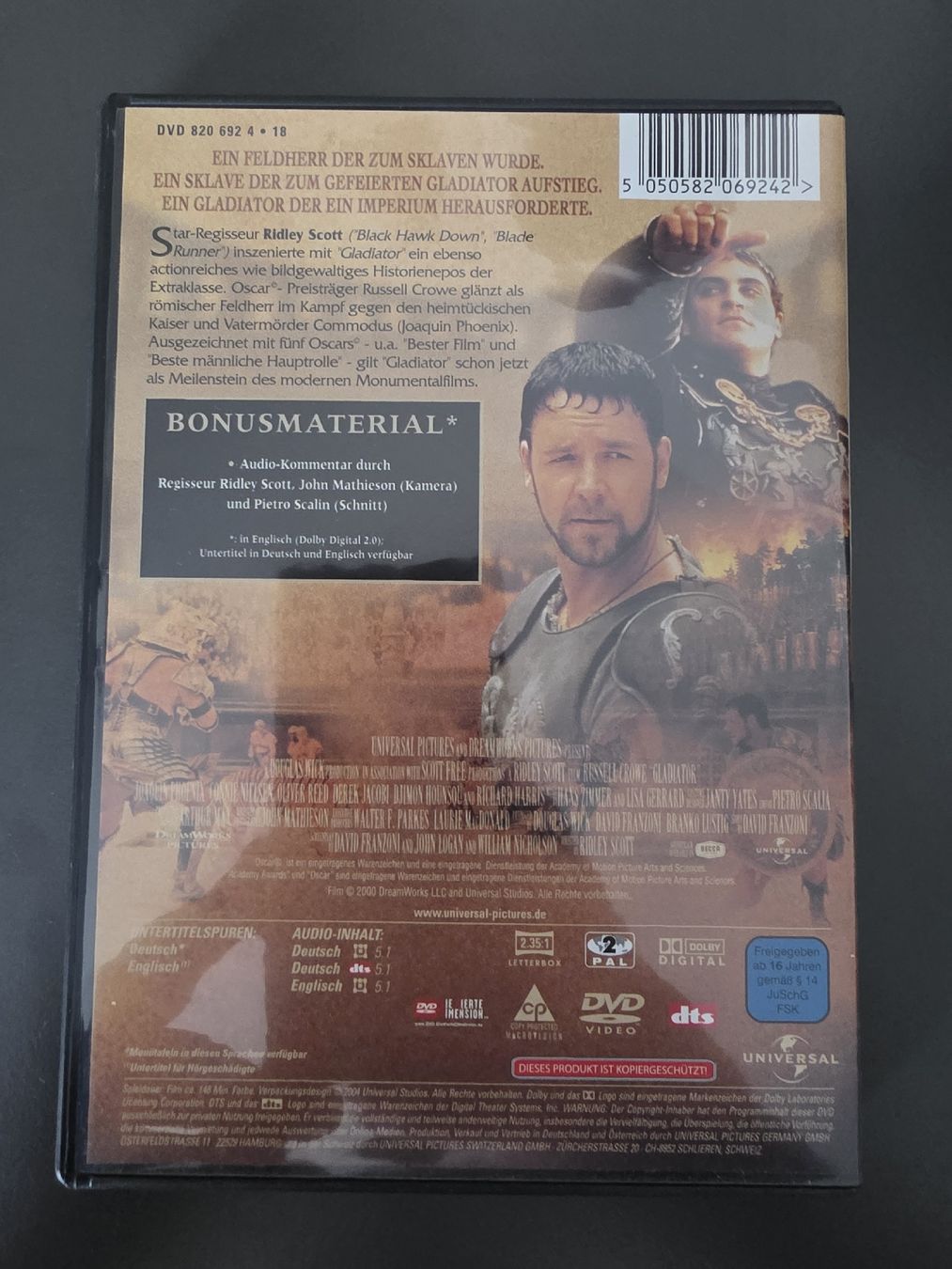 Tutti i DVDs: DVD Gladiator Russell Crowe  – Usato da Zürich venduto da P-editon 1