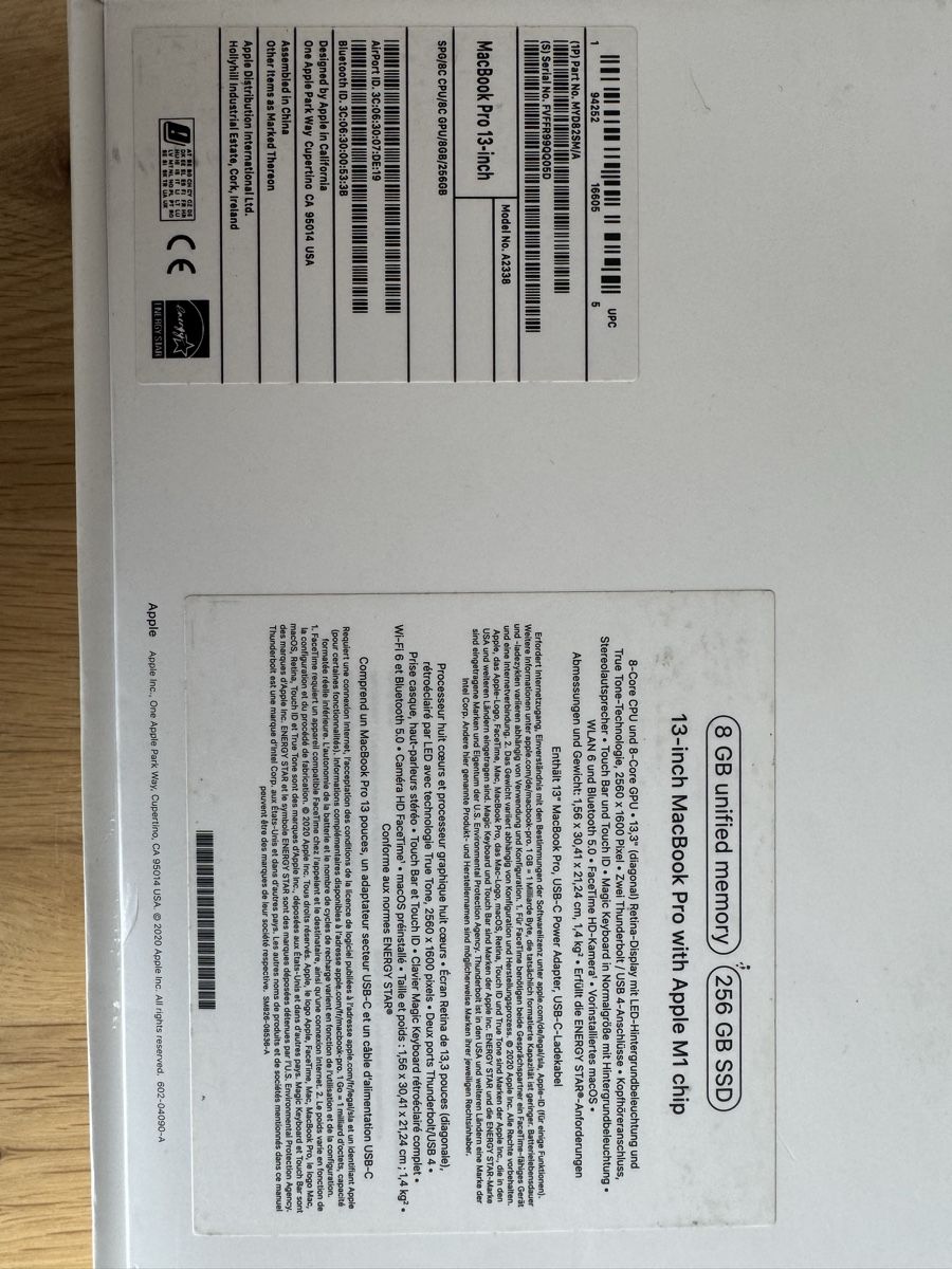 Apple Notebooks: MacBook Pro 13 2020 M1 8GO – Gebraucht aus Pringy von debbie.cstl 6