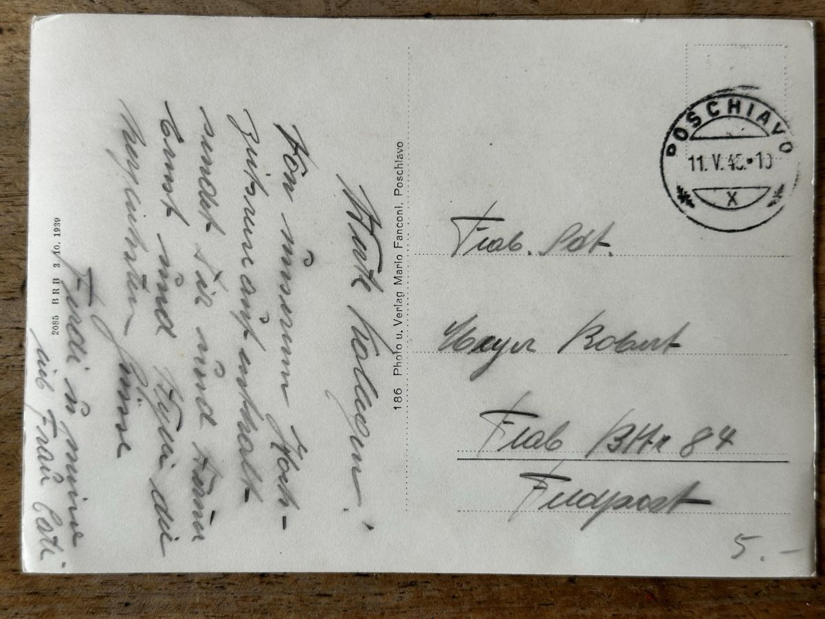 Cartoline postali: Ansichtspostkarte Poschiavo 1945 – Usato da Berschis venduto da Vild1 1