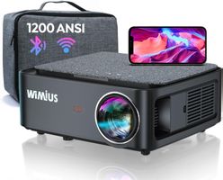 Full HD Beamer 1080P 1200 ANSI WiFi Bluetooth 4K Heimkino