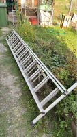 Aluminium Schiebeleiter 3-teilig gebrauchter Zustand