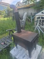 A small wood stove is suitable for a motorhome or cabin.