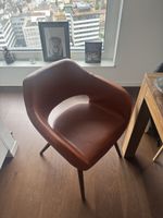 Two high-quality Italian leather chairs 