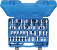 Bit-Einsatz-Satz, (1/2"), Torx / Imbus / XZN, 49-tlg.