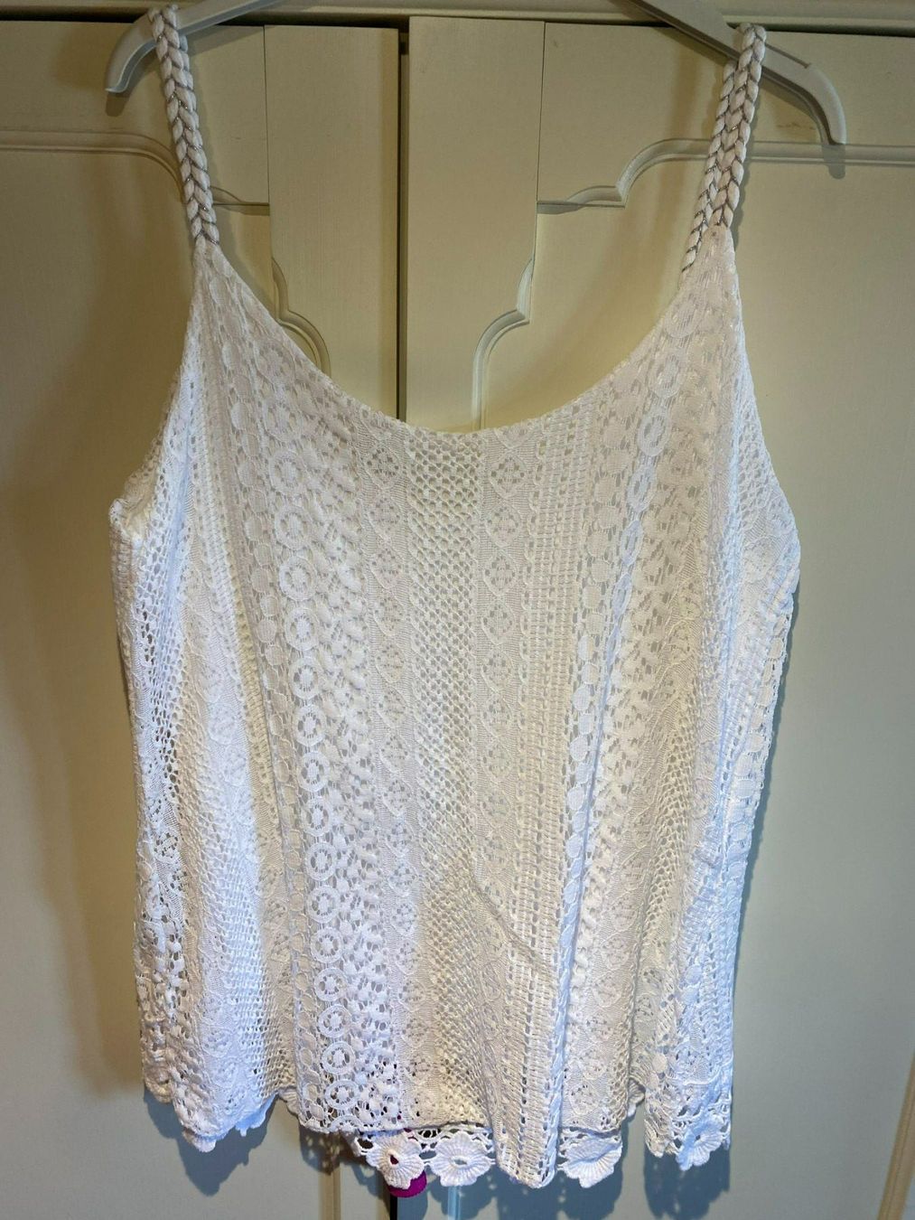Tops: SPITZEN TRÄGER TOP VINTAGE-WEISS – Neu und originalverpackt aus Meienried von ManuelaBoutique