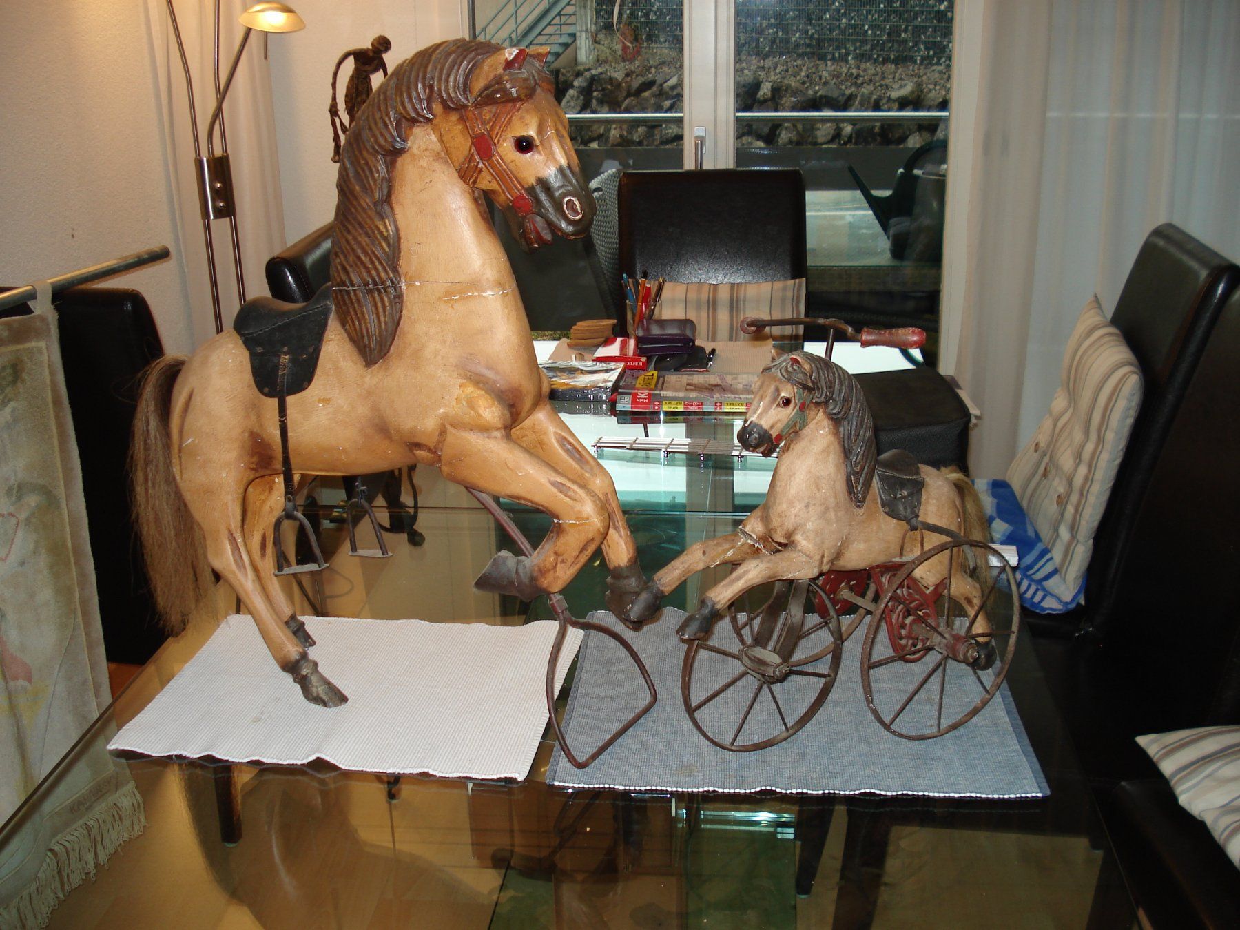 Figuren: 2 Antike Pferdchen – Gebraucht aus Henau von bolo17
