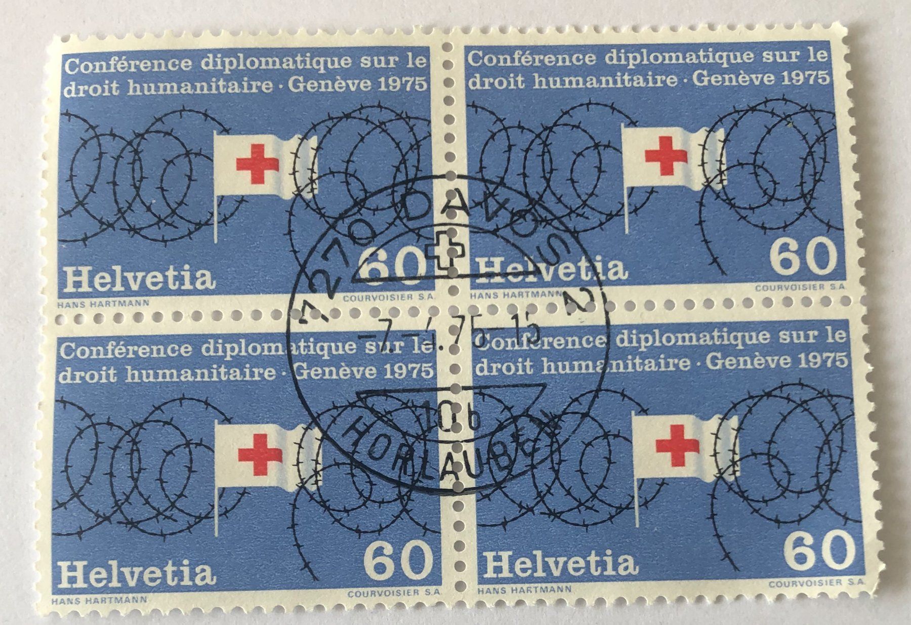 Tutti i francobolli: 4 er Block Nr.563 mit Vollstempel Davos – Usato da Aarau venduto da Billa007