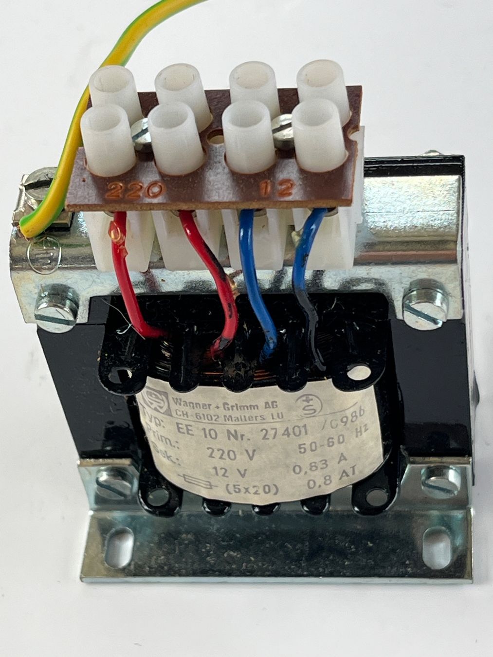 Stromzufuhr: Trafo 220V  auf  12V, 0,63A – Gebraucht aus Brugg AG von Pedro4