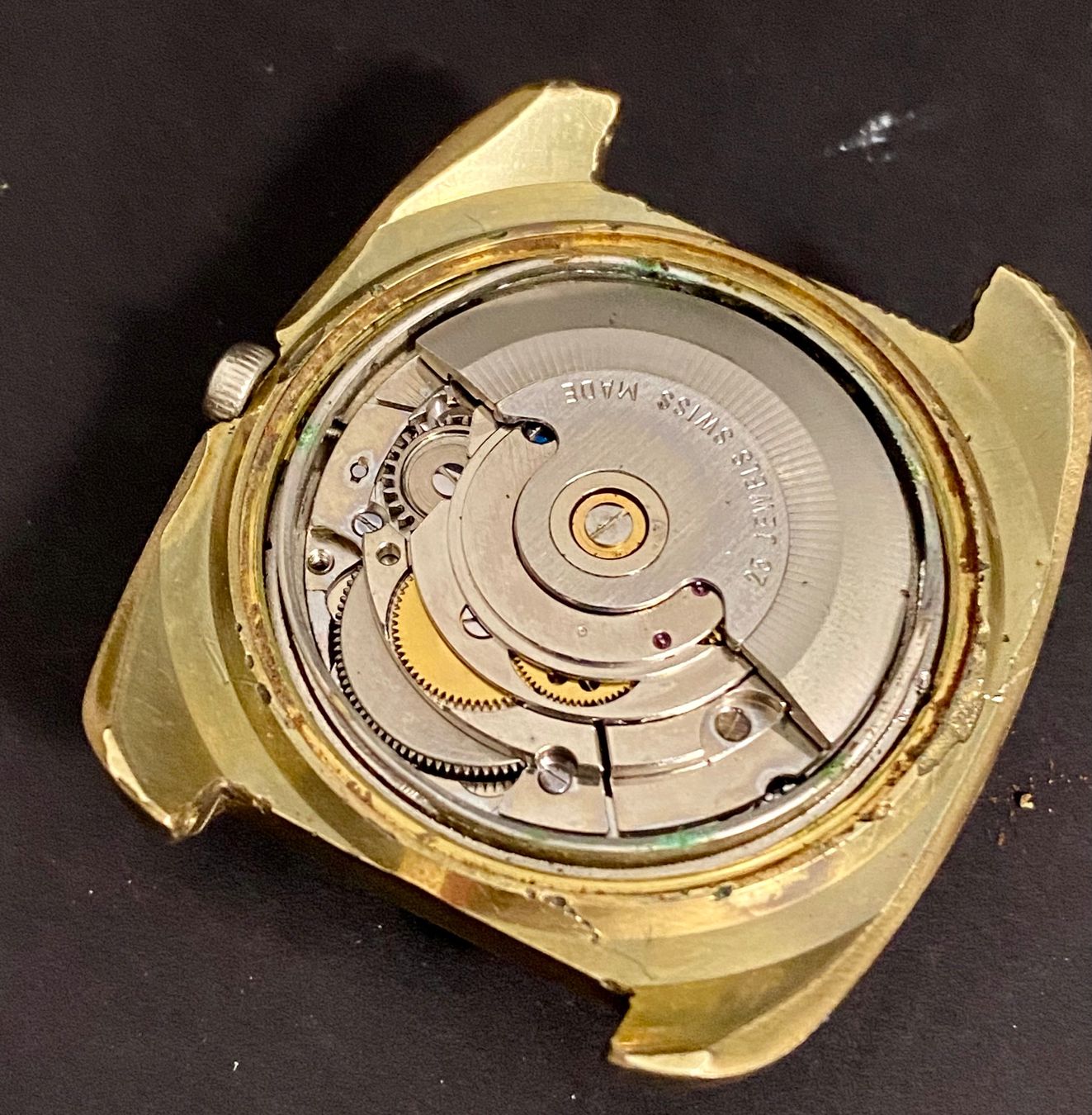 Uhren: Confort Automatic Date Plaqué Or 10G – Defekt aus Sion von ROBY_ROBY_ROBY 3