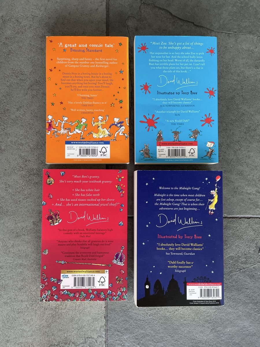 Libri: 4 David Walliams Bücher (englisch) – Usato da Zollikon venduto da yul_5wgc 1