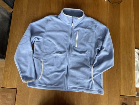 Fleecejacke hellblau Reissverschluss Grösse M Zustand gut