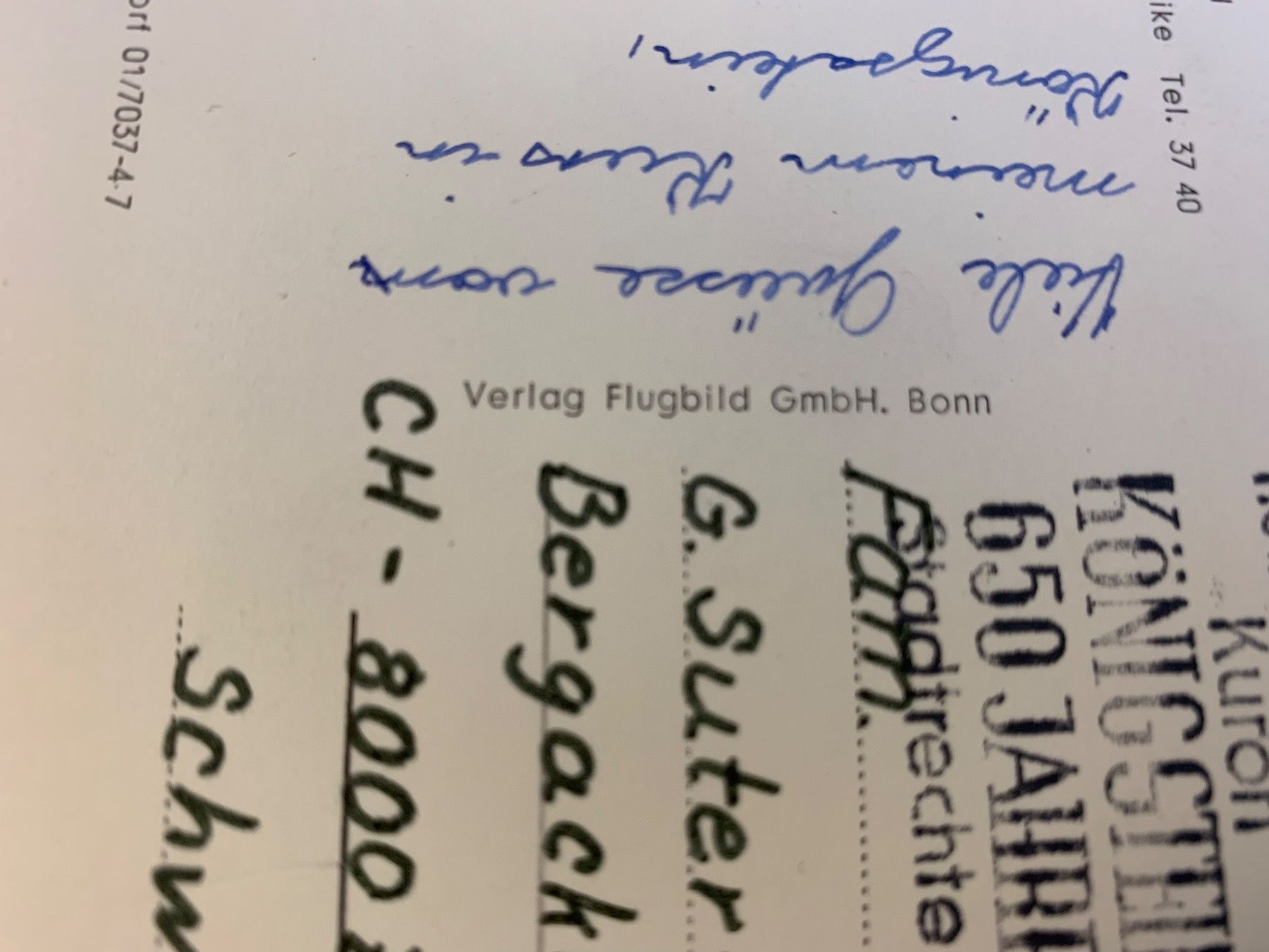 Ansichtskarten: Alte Postkarte Schulungsheim Olivetti Königstein – Gebraucht aus Erlenbach ZH von Ritschly 4