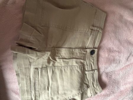 Kurze Leinenhose Beige H&M Gr. A10 Sommerhose leicht luft...