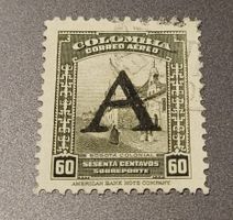 Kolumbien 1950 Avianca flugpost alte briefmarke