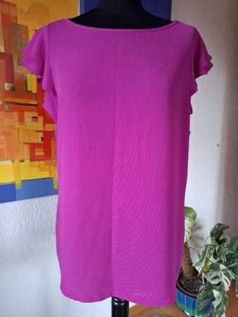 Bluse Gr M 38 Fuchsia Pink luftig & elegant 4000 business