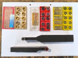 2x Drehstahl / Wendeplattenhalter inkl. Platten (rund) MP067