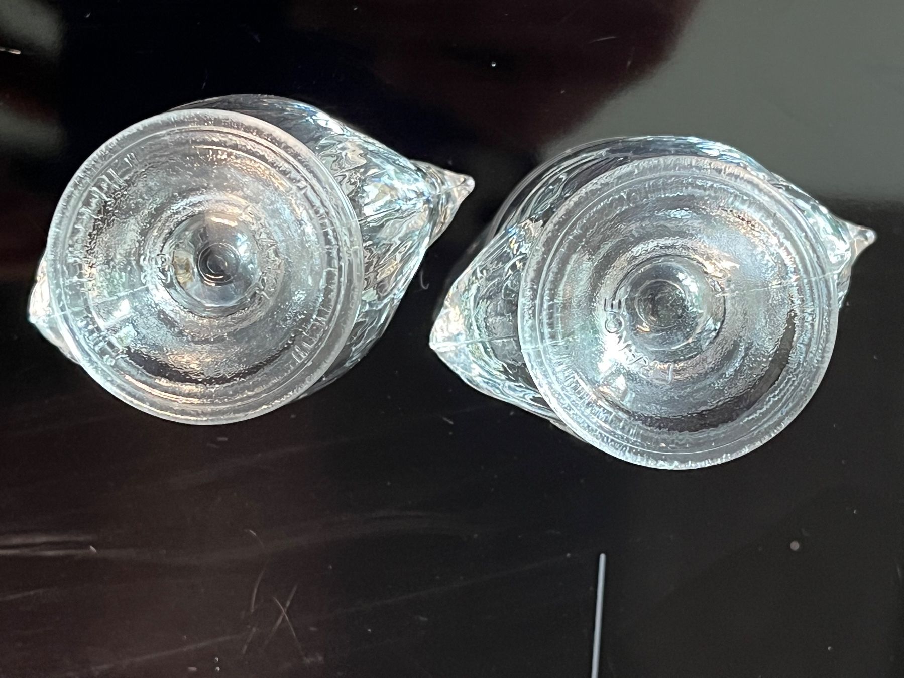 Altre Stoviglie: 2 Eierbecher aus Klarglas "Hühner" – Usato da Bauma venduto da Budgerigar 4