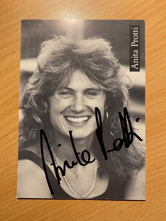 Anita Protti Leichtathletin Autograph Kaufen auf Ricardo