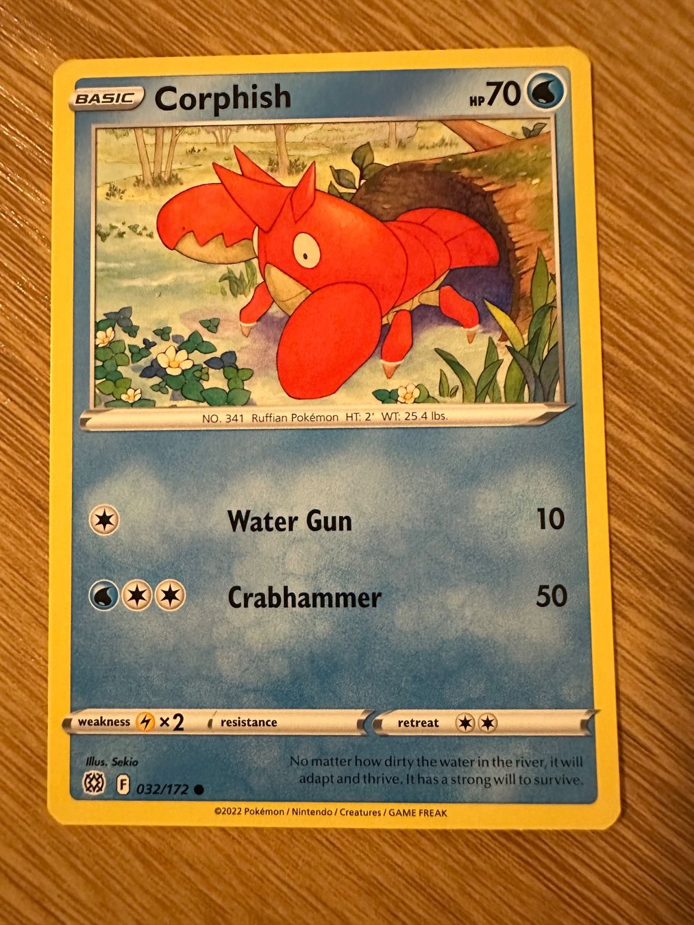 Pokémon Carte collezionabili: Corphish #032/172 NM English – Nuovo (secondo la descrizione) da Winterthur venduto da sah_gn89