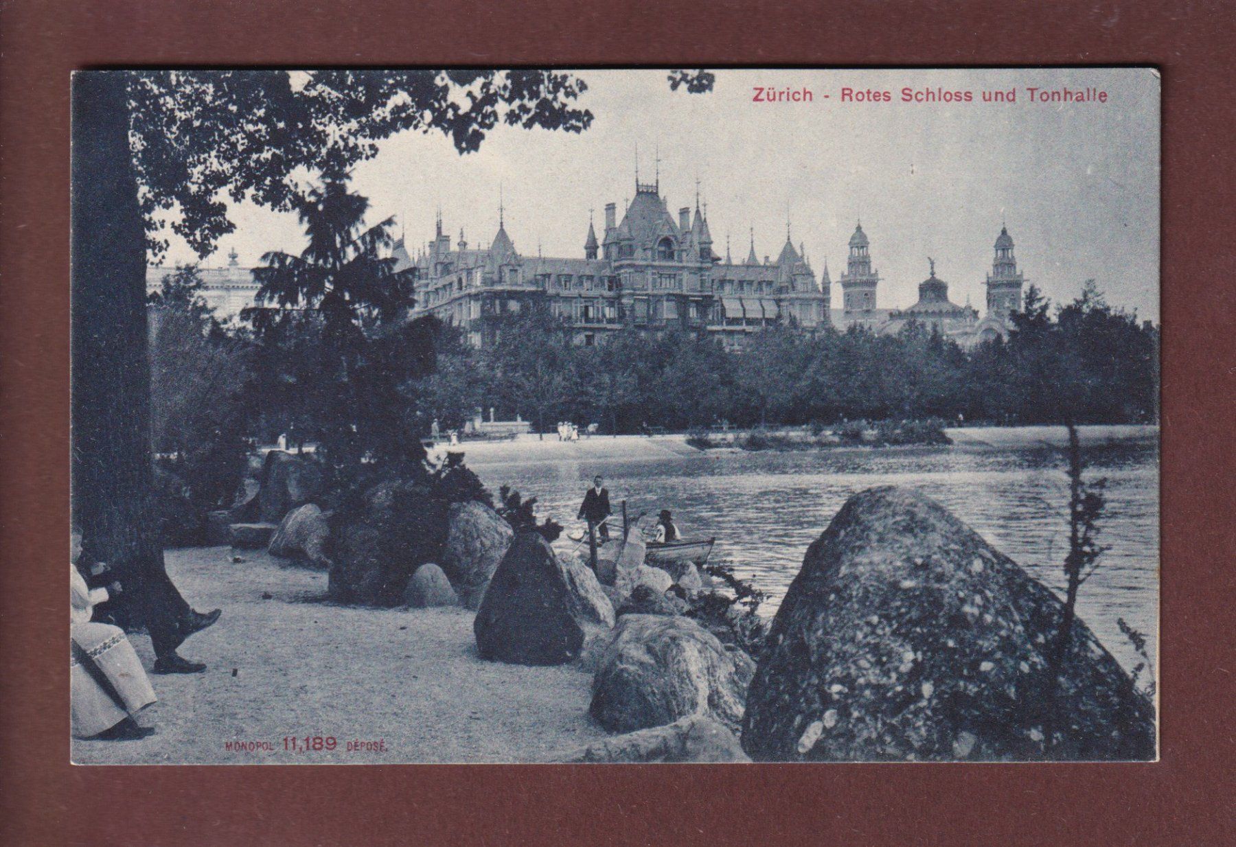 Ansichtskarten: ZÜRICH - Rotes Schloss – Gebraucht aus Pully von nicecards