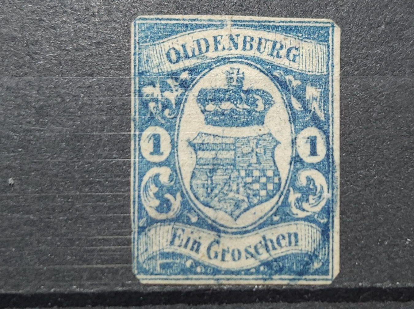 Tutti i francobolli: Oldenburg Mi-Nr. 12 gestempelt Helle Stelle – Usato da Kriens venduto da Nidfeld45 1