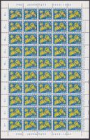 1962, J197 Bogen (Forsythie) postfrisch **. Koplettbogen !