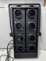 Varytec Fluter-Rampe 8 x Par 36 schwarz (L736)