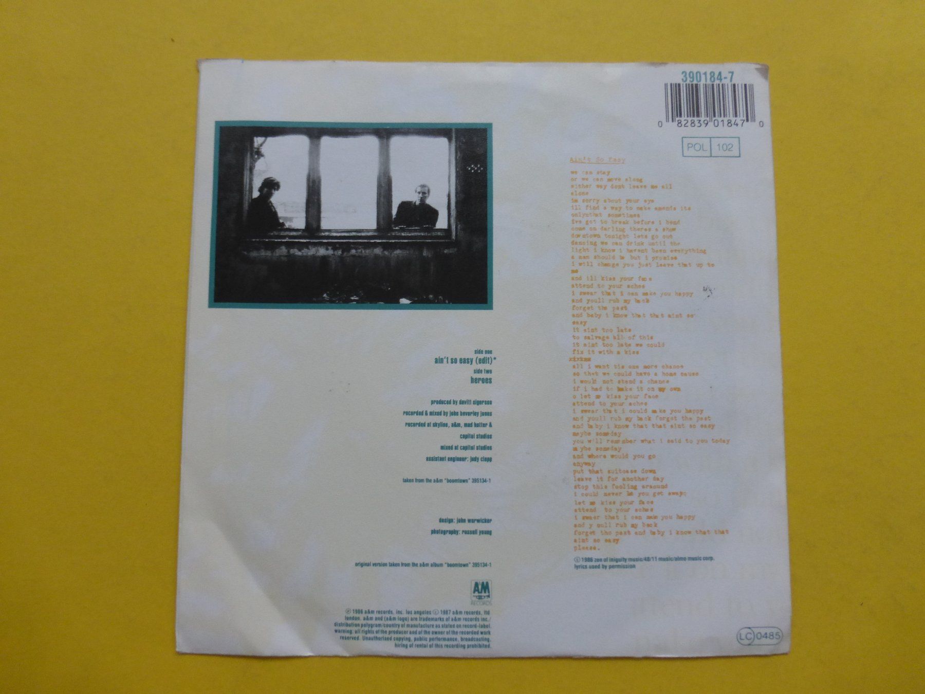 Schallplatten: David + David – Ain't So Easy – Gebraucht aus Zürich von Swiss57 1