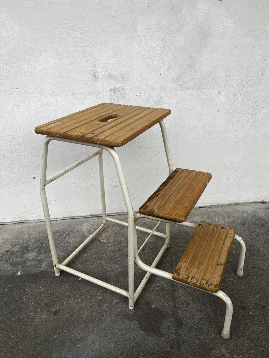 Sgabelli: Vintage 3 tritt Hocker – Usato da Bern venduto da fotolog111 1