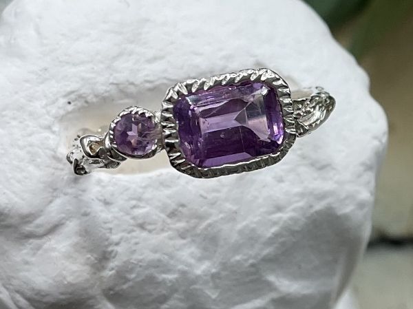 Bagues: Feiner Silberring mit Amethyst, Gr. 54.5 – Neuf (Voir description) à luzern par Alpendorf1