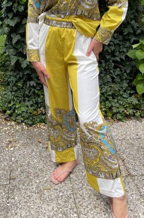 Chic e elegante Pantaloni estivi-multicolore M/L-nuovi