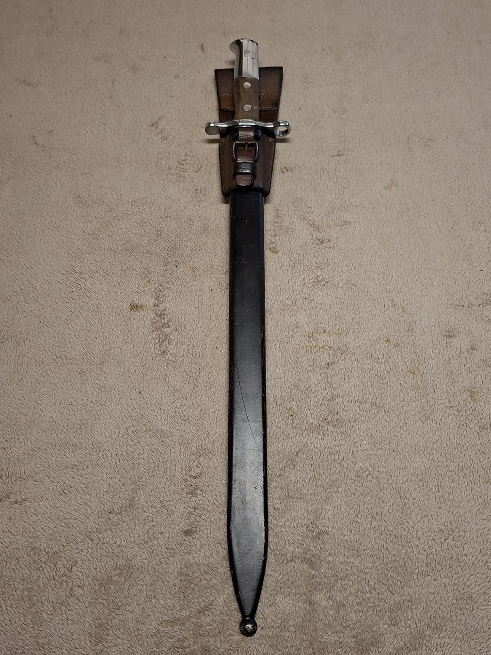 Schweizer Armee Armi bianche: Säbelbajonett M1914 mit Stahlscheide – Usato da Neuenkirch venduto da STMK21 2