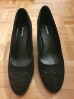 Pumps Graceland schwarz mit Steinen Groesse 40 guter Zustand
