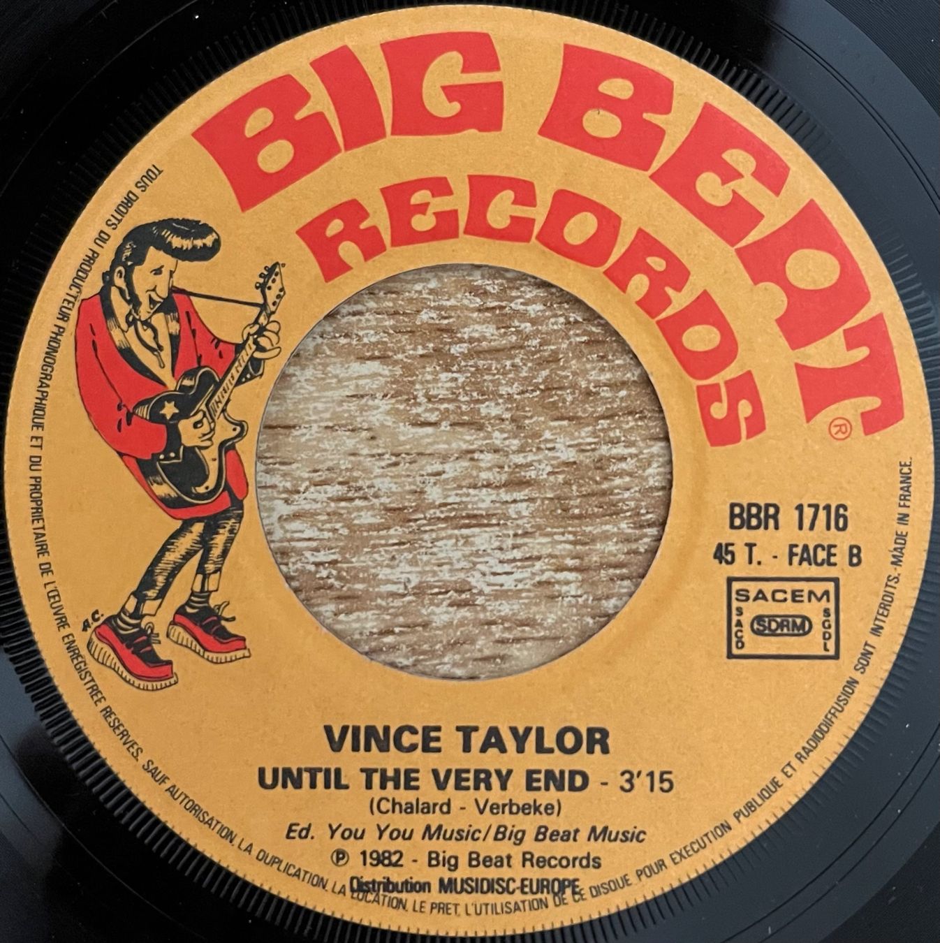 Dischi in vinile: VINCE TAYLOR - SPACE INVADERS / UNTIL THE VERY END – Usato da Bussigny venduto da vinyl-pas-cher 3