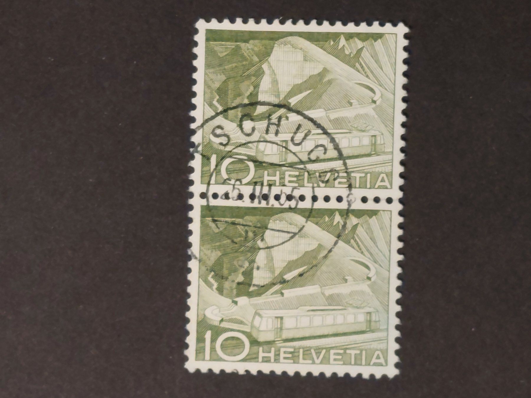 Tutti i francobolli: Vollstempel Tschugg, 26.III.55 – Usato da Obfelden venduto da Funke2