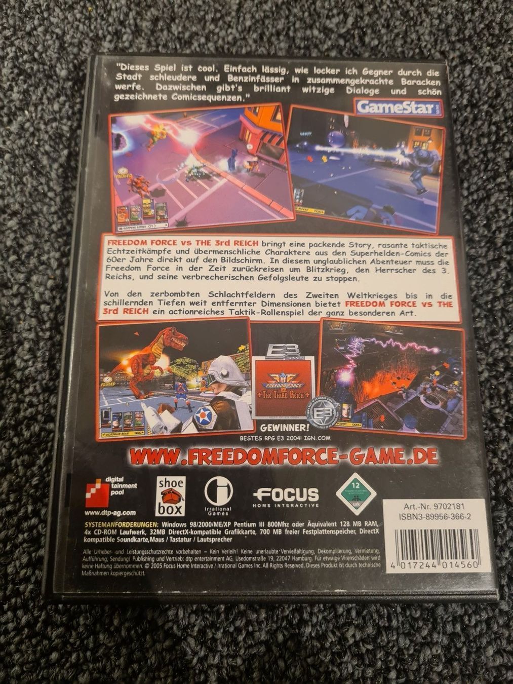 Giochi: FREEDOM FORCE THE 3RD REITH PC – Usato da Ruswil venduto da jan_bxl5 1