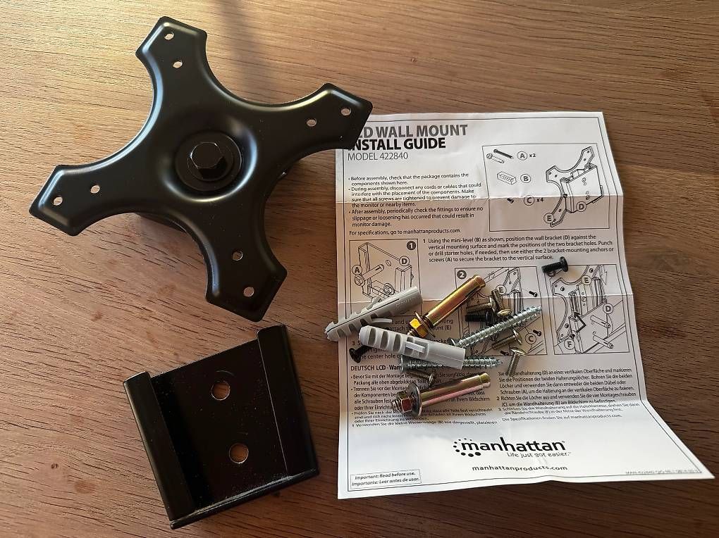 Staffa per monitor: LCD Wallmount Bracket – Usato da Gebenstorf venduto da doomedsardines