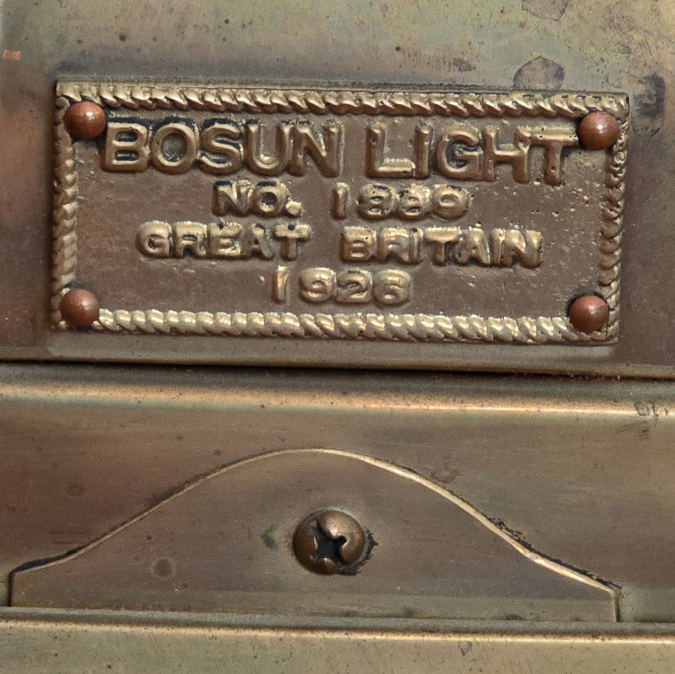 Lampen: Bosun Light No.1889 Schiffslampe Messing 1926 – Gebraucht aus Reinach BL von Pendling 1