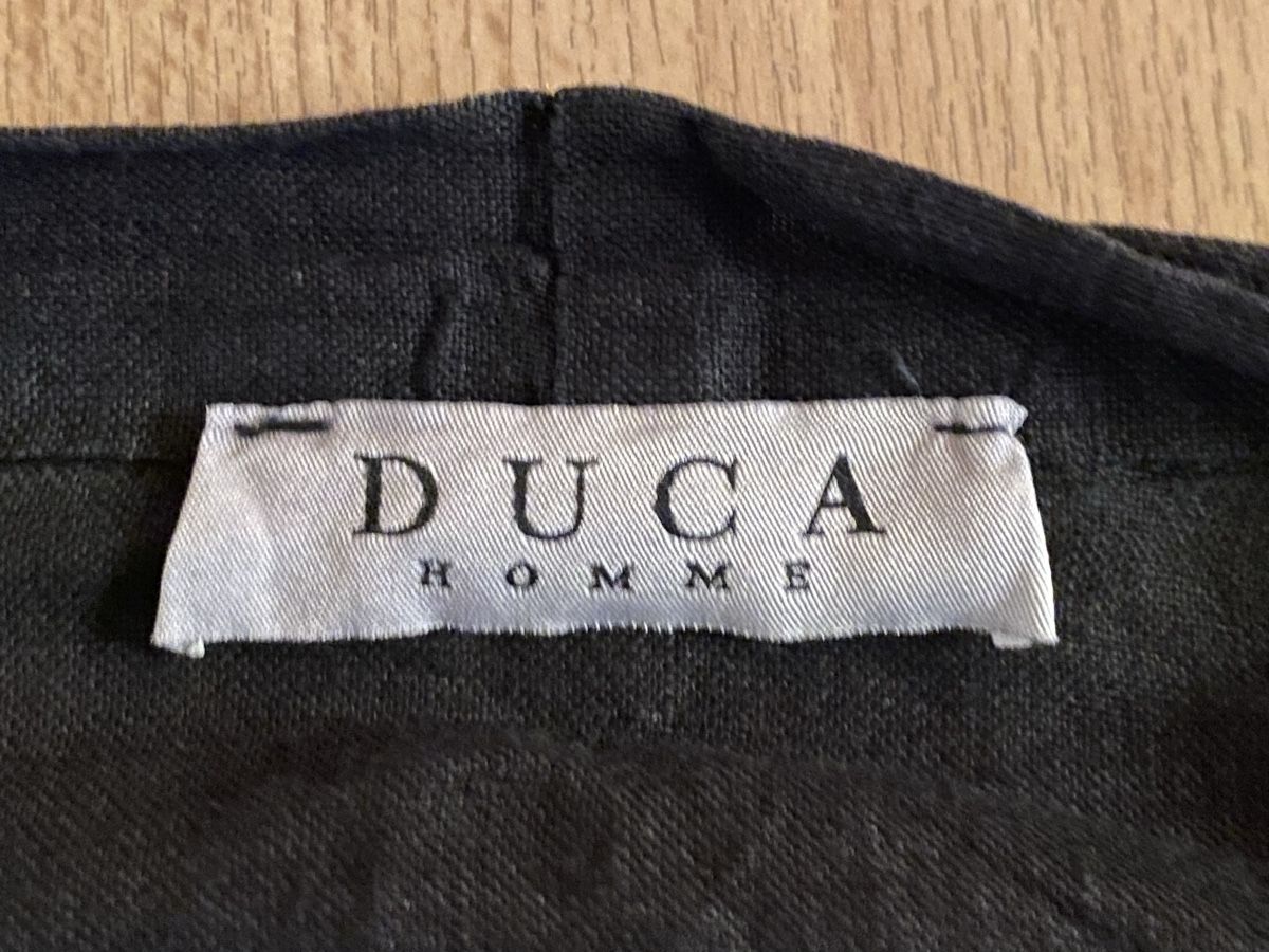 Camicette: DUCA Leinen Bluse Jacke schwarz Gr. L – Usato da Buochs venduto da H16 1
