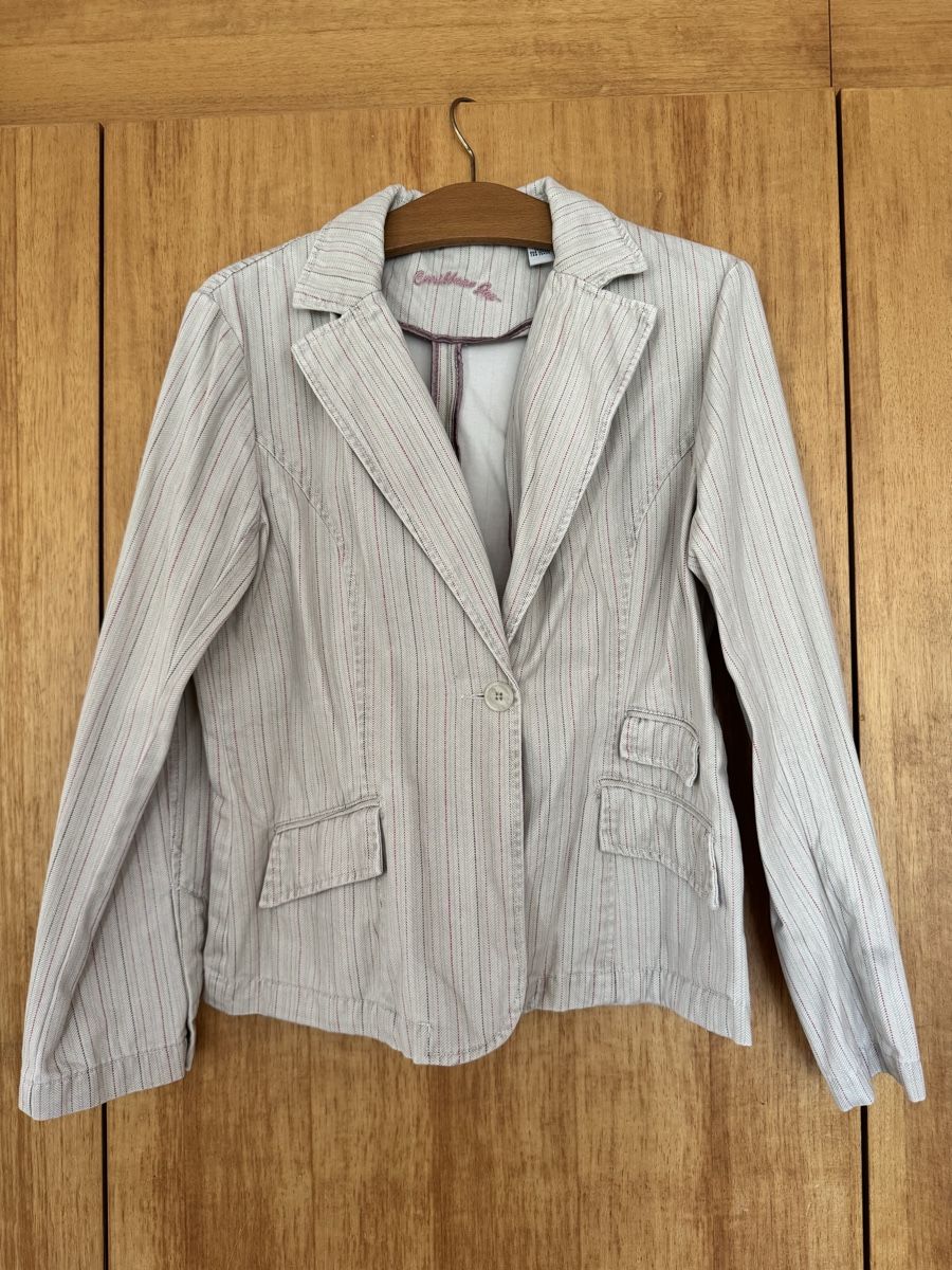 Giacche: Caribbean Joe Sommer Blazer, Beige gestreift – Usato da Igis venduto da jul_7vgf
