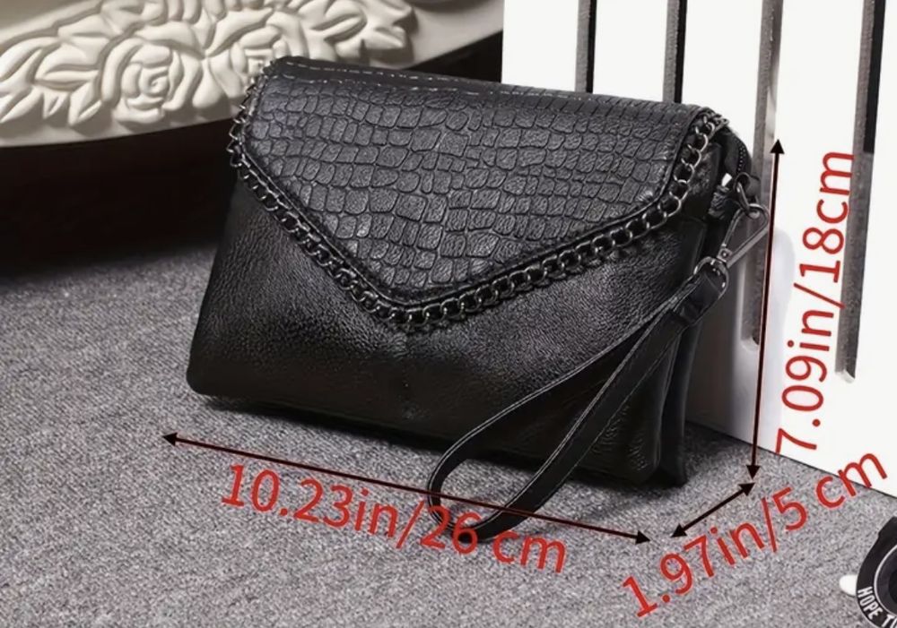 Elegante Borsa a Tracolla Nera da Donna 👜 (Nuovo (secondo la